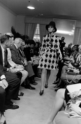 Spring 1969 Donald Brooks Graphic Black & White Dress