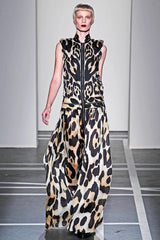 Gorgeous Spring 2011 Givenchy by Riccardo Tisci Runway Look 40 Cut Out Silk & Net Leopard Dress