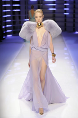 Remarkable Spring 2012 Alexandre Vauthier Haute Couture Runway Look 23 Pale Lavender Silk Chiffon Dress