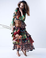 Iconic Spring 2015 Valentino Printed Tiered Runway Dress by Maria Grazia Chiuri & Pier Paolo Piccioli