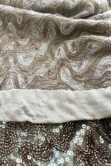 Incredible 2005 John Anthony Couture Runway Sample Hand Beaded & Sequin Plunge Dress