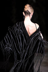Wonderful Fall 2008 Giorgio Armani Runway Look 48 One Shoulder Velvet Dress w Wrap