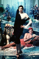 Fantastic Spring 1999 John Galliano Runway Look 11 Black Bias Cut Dress w Wide Strap Open Back