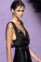 Spring 2003 Yves Saint Laurent by Tom Ford Runway Dress w Soft Gathered Detailing