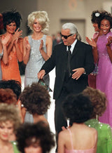 Chanel c.1997 Sequin with Thigh High Slit - 13.5" W