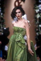 Spring 2002/Spring 1991 Yves Saint Laurent Haute Couture Final Collection Black Silk Chiffon Dress