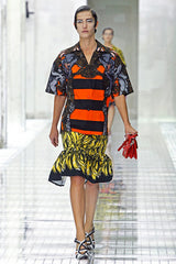 Spring 2011 Runway Silk Banana Print Prada Skirt