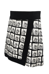 Fall 2014 Fausto Puglisi Graphic Liberty Print Flared Mini Skirt