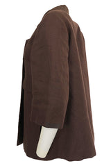 Spring 2007 Chloe Runway Baby Doll Aubergine Linen Jacket