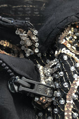 c.1978 Unlabeled Marc Bohan for Christian Dior Haute Couture Lesage Beaded Top