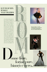 Well Documented Spring 1988 Valentino Haute Couture Silk Dress w Sweeping Dotted Train & Flower