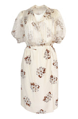 Spring 1981 Christian Dior by Marc Bohan Haute Couture Silk Top & Skirt Set