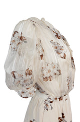 Spring 1981 Christian Dior by Marc Bohan Haute Couture Silk Top & Skirt Set