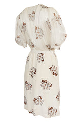 Spring 1981 Christian Dior by Marc Bohan Haute Couture Silk Top & Skirt Set