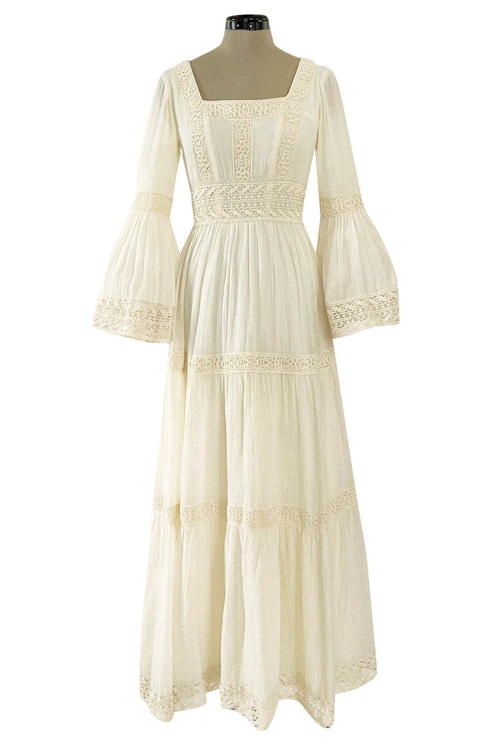 Romantic 1970s Victor Costa Mexican Wedding Dress Feel Ivory Cotton Ga Shrimpton Couture Romantic 1970s Victor Costa Mexican Wedding Dress Feel Ivory Cotton Ga Shrimpton Couture