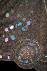 1920s Bead & Sequin Rose Gold Flapper