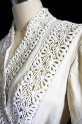 Edwardian Linen & Lace Walking Suit