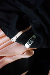 1970s Pink Strapless BIll Blass w Shawl