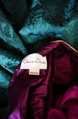 1980s Oscar De La Renta Silk Ball Gown