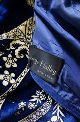 1960s Pearl Detailed George Halley Gown