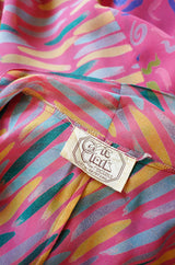 1970s Ossie Clark Birtwell Print Silk Set