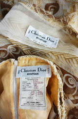 1980s Dior Numbered Raffia Dress Set