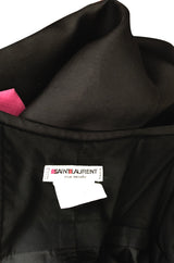 Spring 1987 Yves Saint Laurent Runway & Ad Campaign Pink Ruffle Dress