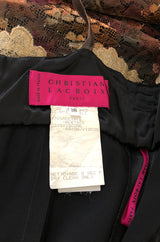 F/W 1995 Christian Lacroix Stunning Metallic Gold & Copper Lace Dress