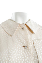 Well Documented Fall 1977 Christian Dior Haute Couture Cream Silk Suit