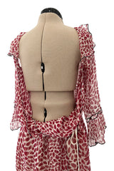 Light as Air Spring 2004 Yves Saint Laurent by Tom Ford Silk Chiffon Lip Dress