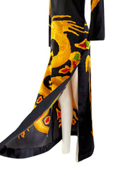Spring 2001 Valentino Re-Edit of the Famous 1969 Haute Couture Printed Silk Dragon Dress