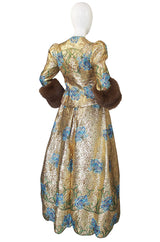 1980s Arnold Scaasi Couture Gown & Sable Jacket
