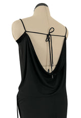 Fall 2009 Gucci by Frida Giannini Ad Campaign Black Jersey Draped Back Jumpsuit