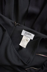 1980s Dramatic Claude Montana Strapless Gown