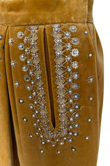 Rare 1950s Jeanne Lanvin - Castillo Demi Couture Beaded Velvet Set