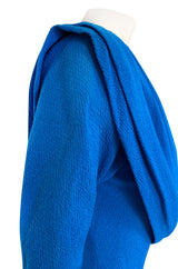 Important Spring 1993 Yves Saint Laurent Haute Couture One Shoulder Silk Crepe Dress