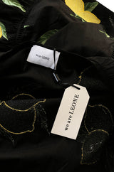 Recent We Are Leone "Amalfi Lemon" Wrap Dress Kimono Cover Up