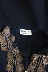 Important 1968 Thea Porter Silk Chiffon Caftan Dress