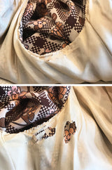 Prettiest 1970s Emanuel Ungaro Haute Couture Full Sleeved Floral & Lattice Printed Silk Dress