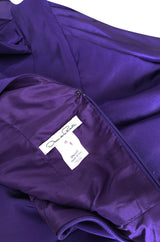 A/W 2013 Oscar De La Renta Runway Sculptural Purple Silk Dress