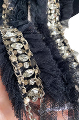 Fall 2009 Balmain by Christophe Decarnin Runway High Pagoda Shoulder Jacket w Embellishments