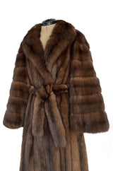 Rare 1984 Christian Dior Haute Couture by Canton Furs Model #3007 ‘Dynastie' Russian Sable Coat