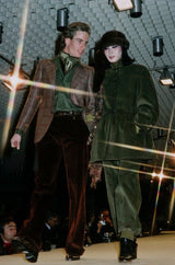 A/W 1976-1977 Yves Saint Laurent Corduroy Russian Collection Coat