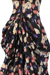 Iconic Resort 2008 Prada Runway & Ad Campaign Silk Floral Couture Dress