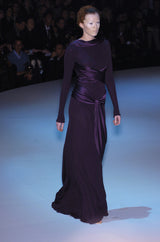 2004 F/W Alexander McQueen Purple Tie Runway Dress