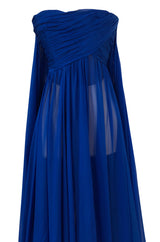 F/W 2004 Jean Louis Scherrer Haute Couture Runway Dress & Feather Cape