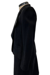 Documented Fall 2001 Yves Saint Laurent Haute Couture 'Le Smoking' Suit w Exaggerated Collar