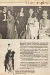 Iconic c1976 Halston Strapless Tie Front Sarong Red Jersey Dress