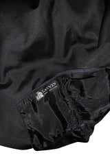 1970s Lanvin Strapless Silk Dress w Bow Detail & Layered Skirt