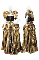 A/W 1981 Zandra Rhodes "Elizabethan Collection" Lame Gown